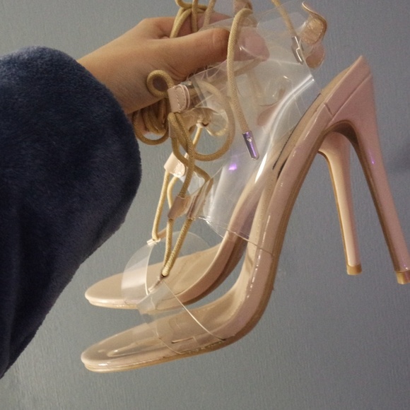 Dollskill Baddie Beige Heels with Straps! - Picture 4 of 5